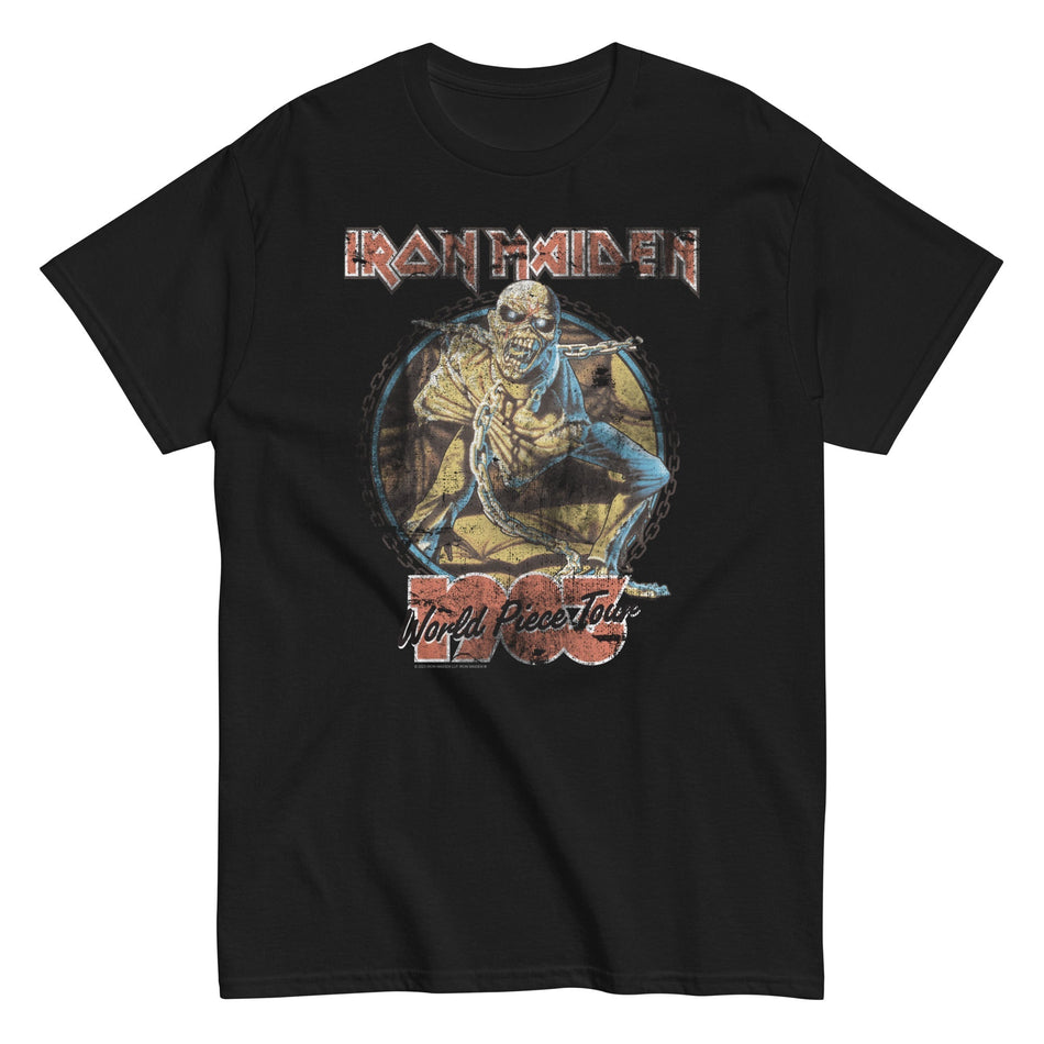 MerchMoment Iron Maiden - World Peace Tour T-Shirt Black