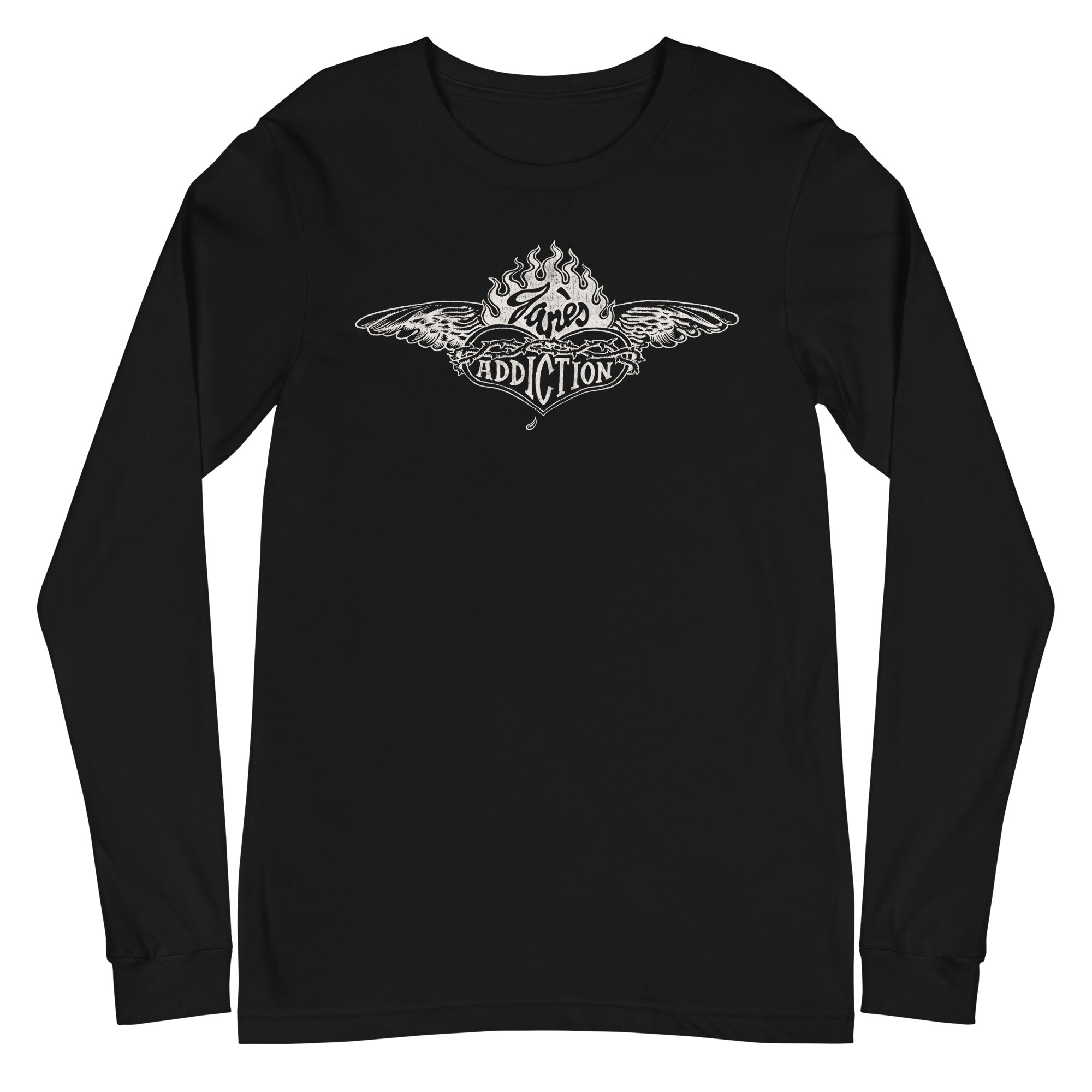 MerchMoment Jane's Addiction - Badge Logo Long Sleeve T-Shirt Black