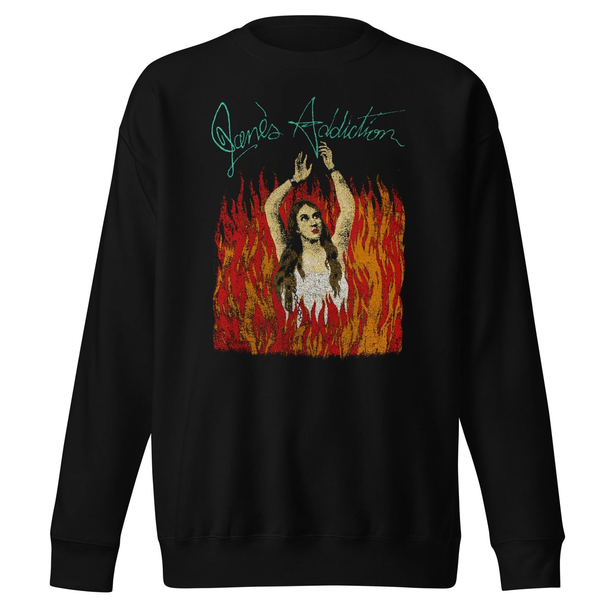 MerchMoment Jane's Addiction - Flames Sweatshirt Black
