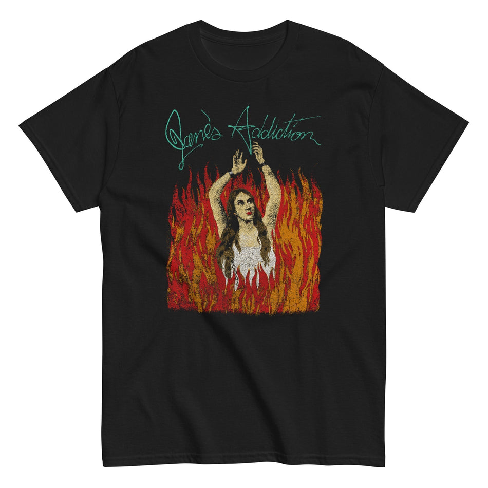 MerchMoment Jane's Addiction - Flames T-Shirt Black