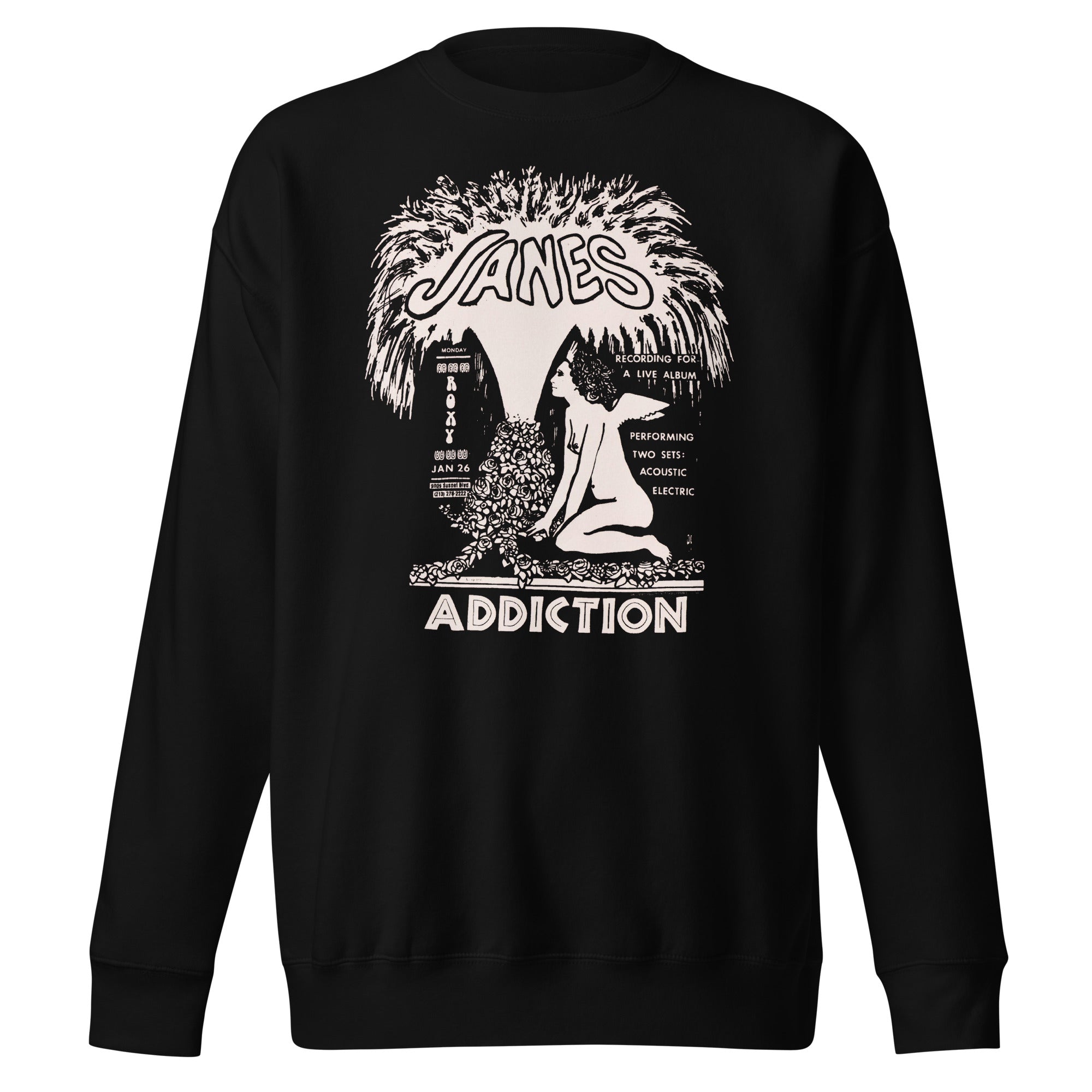MerchMoment Jane's Addiction - Roxy Live Sweatshirt Black