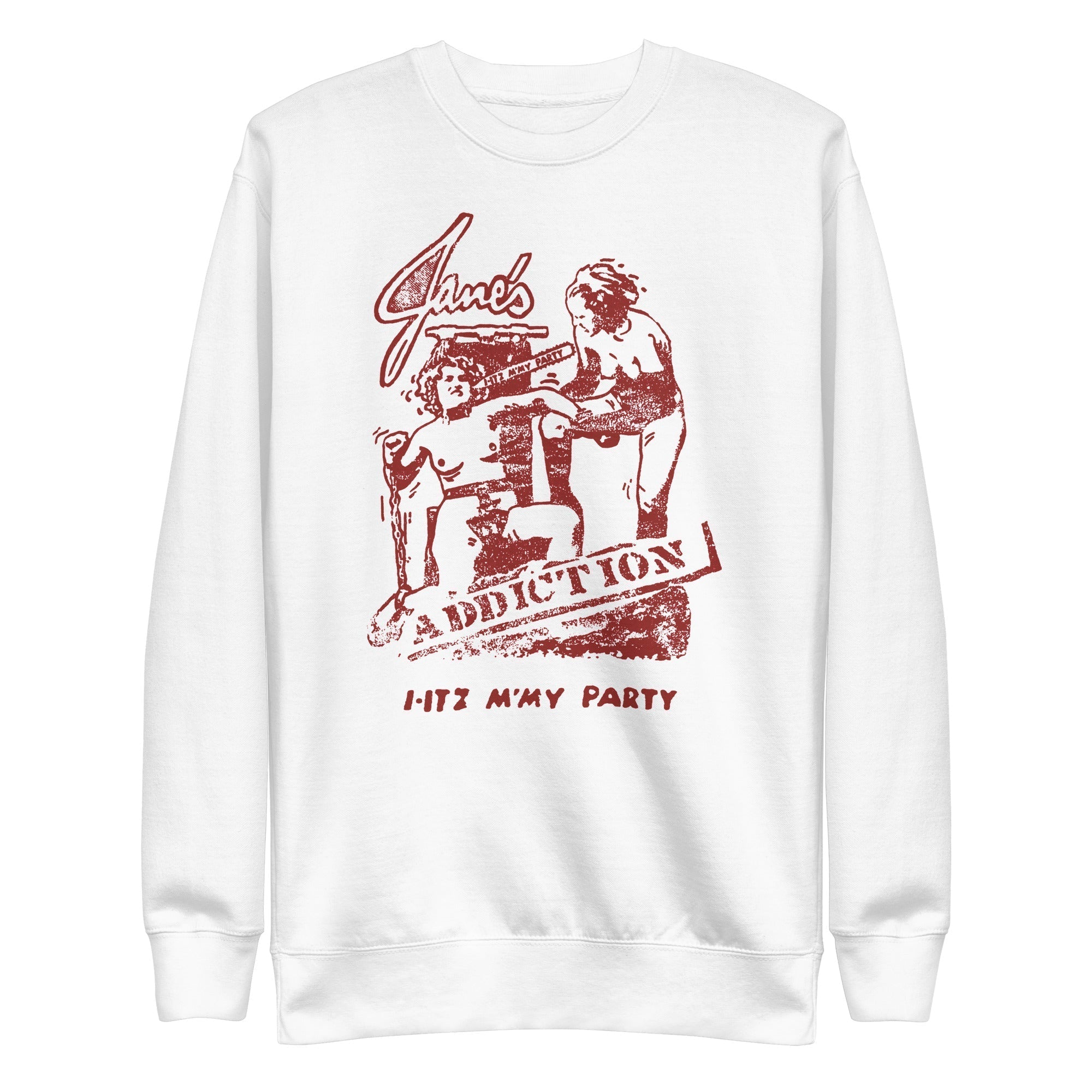 MerchMoment Jane's Addiction - Still My Party Sweatshirt White
