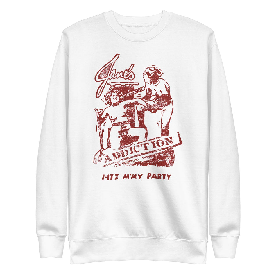 MerchMoment Jane's Addiction - Still My Party Sweatshirt White