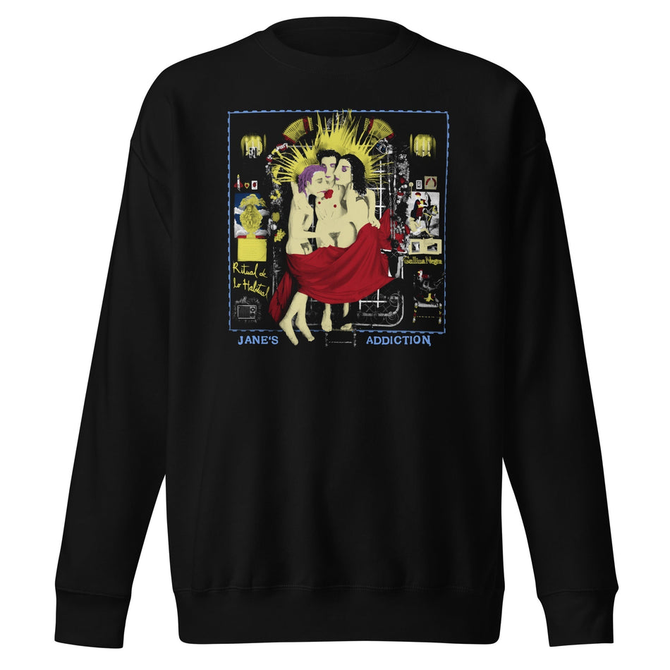 MerchMoment Jane's Addiction - Three Ladies Sweatshirt Black