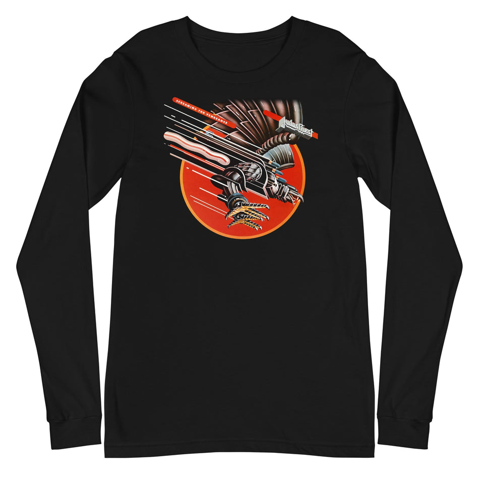 MerchMoment Judas Priest - Holographic Long Sleeve T-Shirt Black