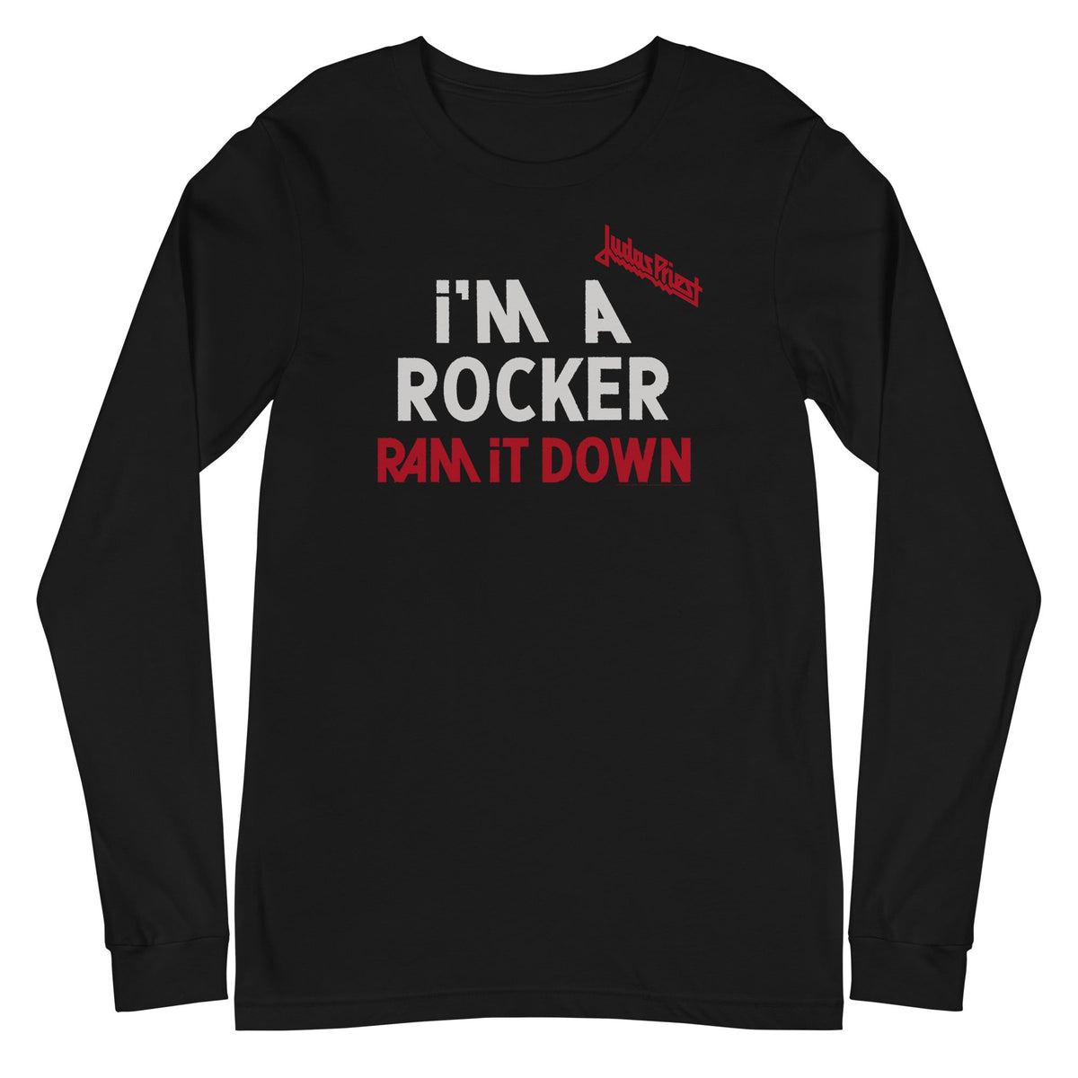 MerchMoment Judas Priest - I'm a Rocker Long Sleeve T-Shirt Black
