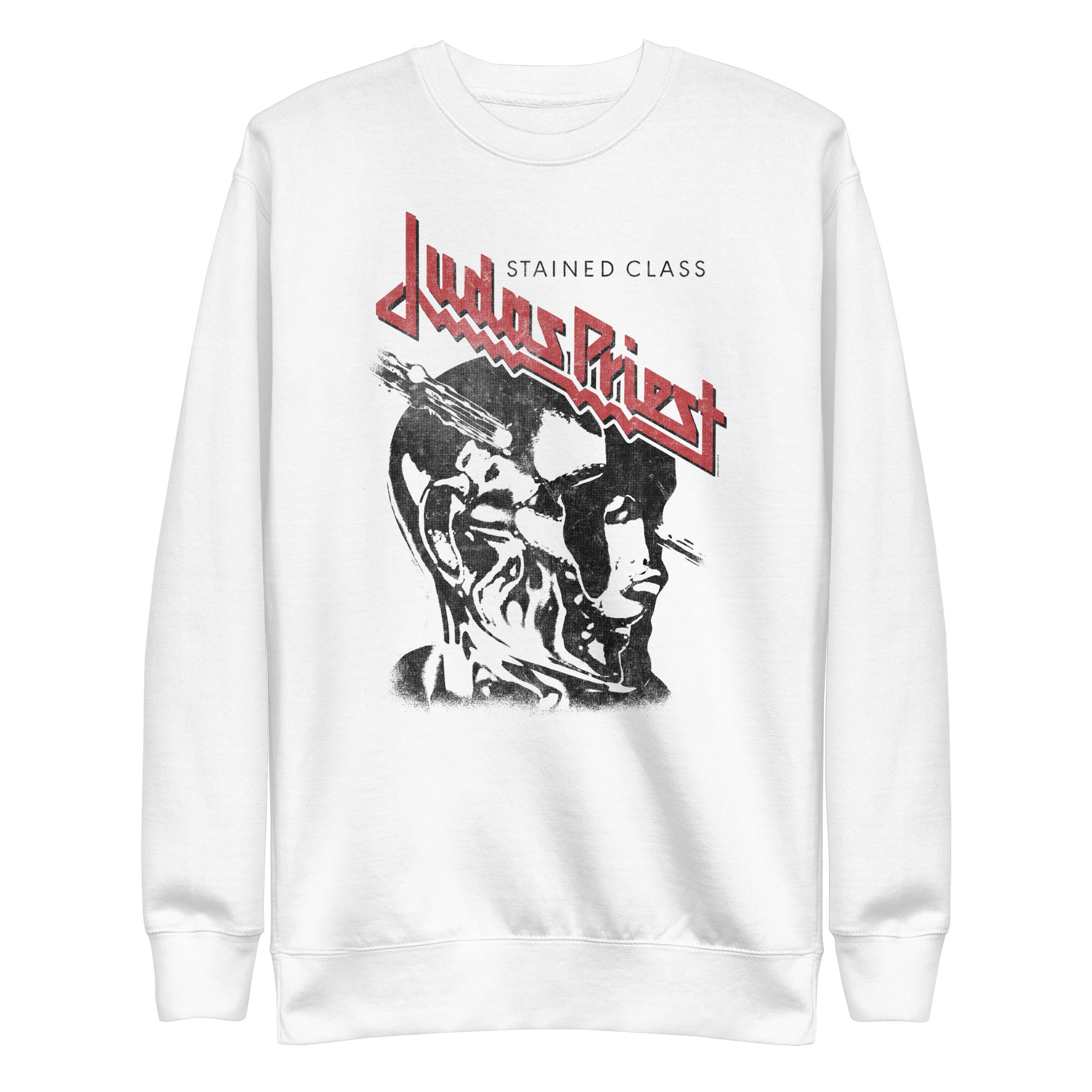 MerchMoment Judas Priest - Look Left Sweatshirt White
