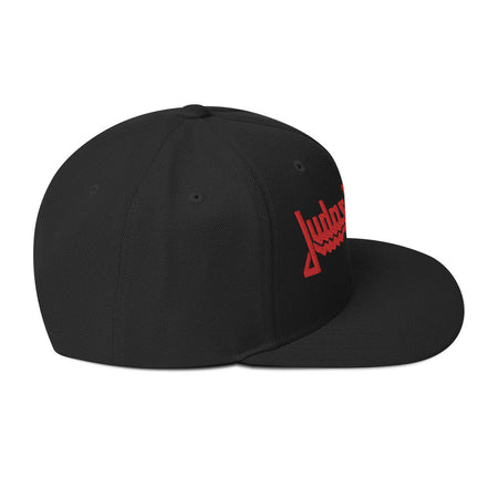 MerchMoment Judas Priest Red Logo Embroidered Snapback Hat