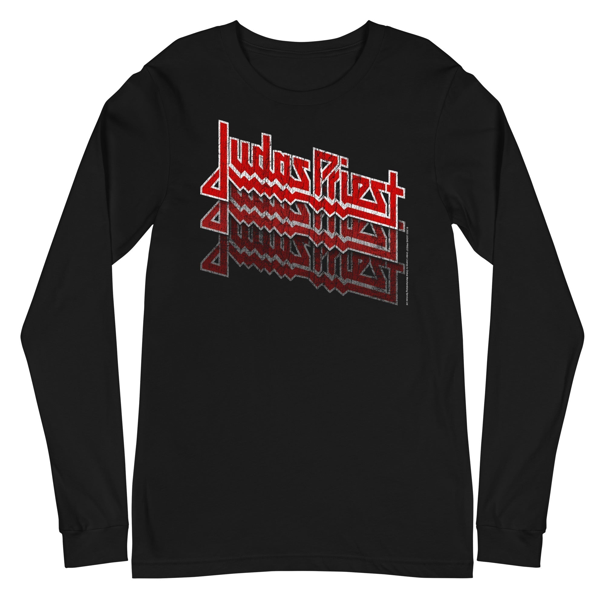 MerchMoment Judas Priest - Triple Vision Logo Long Sleeve T-Shirt Black