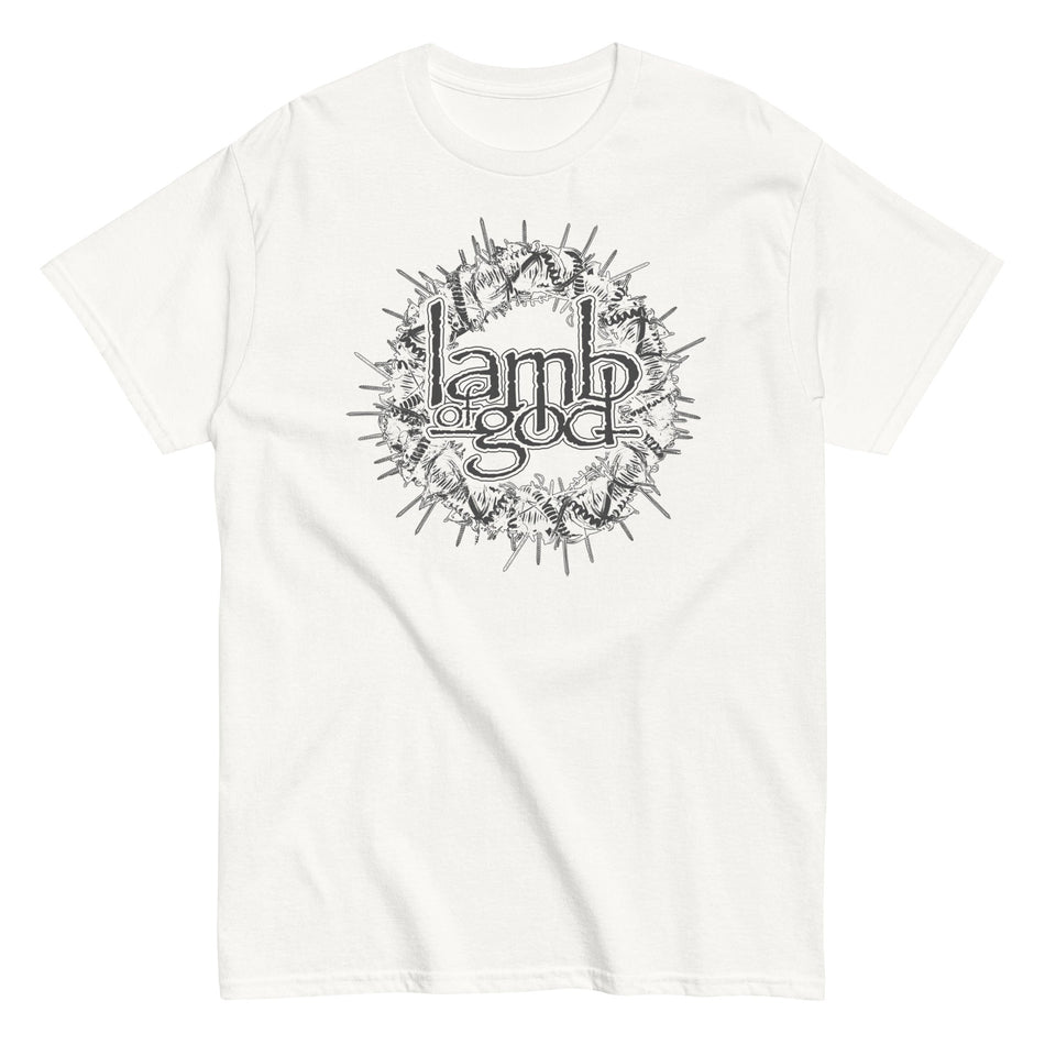 MerchMoment Lamb of God - Badge Logo T-Shirt White