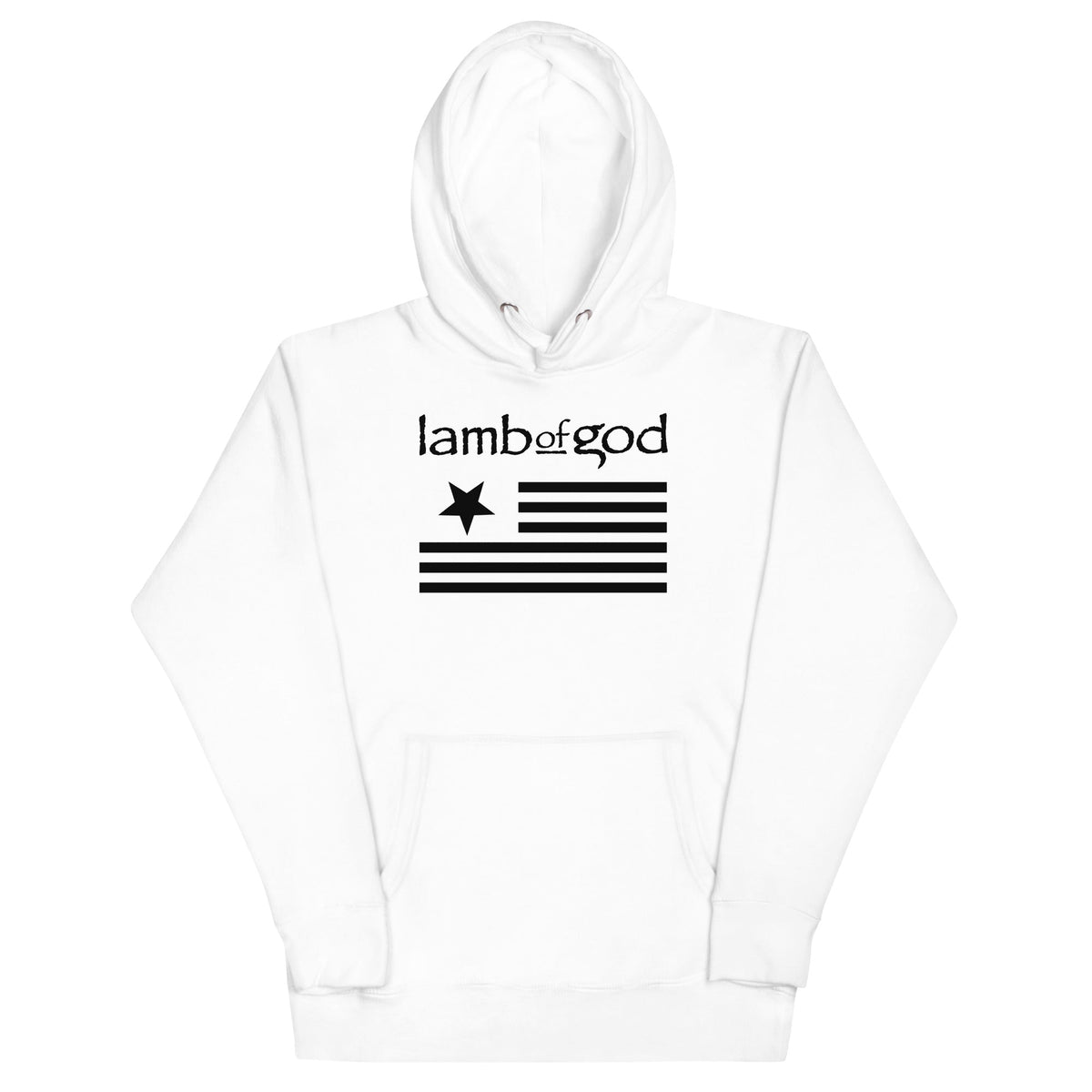 MerchMoment Lamb of God - Black Flag Hoodie White