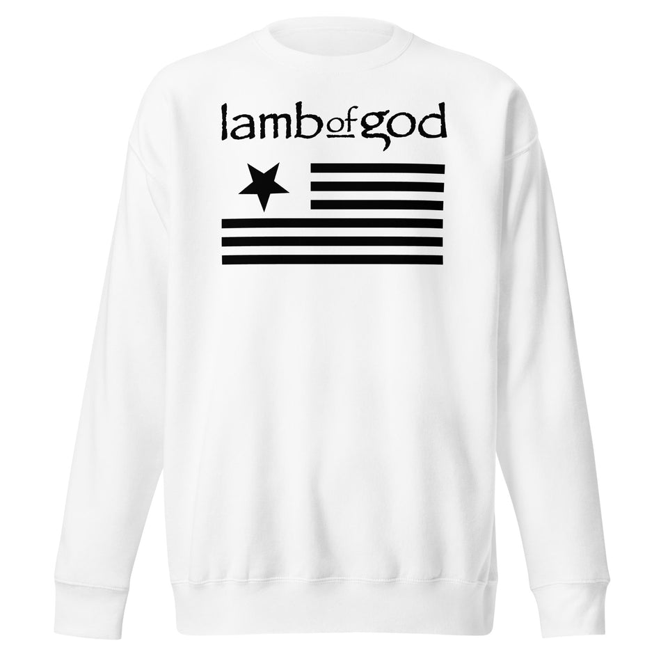MerchMoment Lamb of God - Black Flag Sweatshirt White