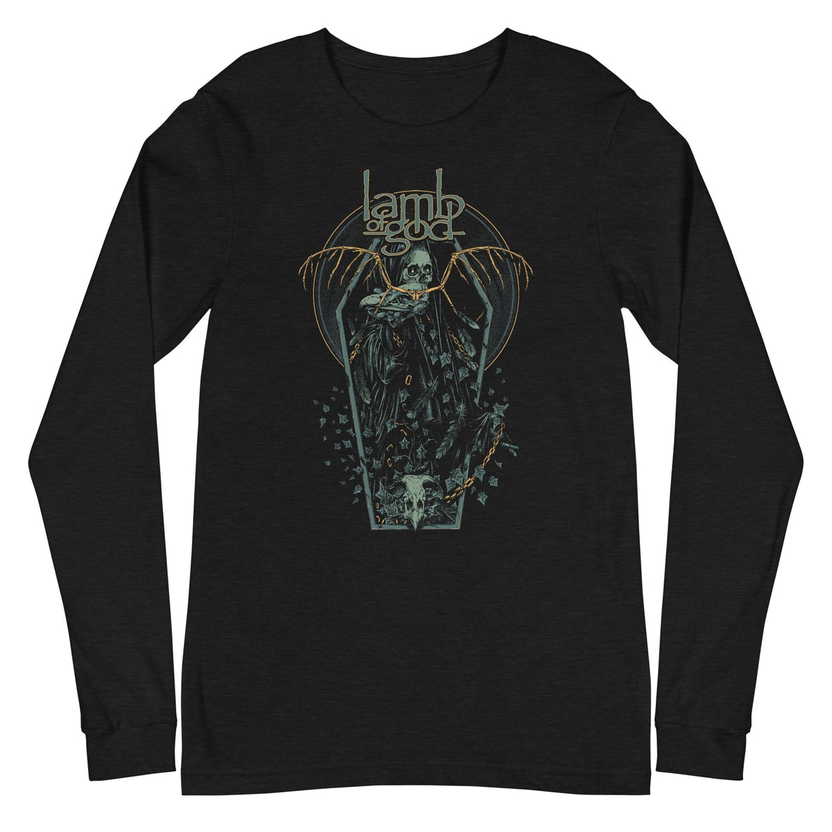 MerchMoment Lamb of God - Casket Long Sleeve T-Shirt Black