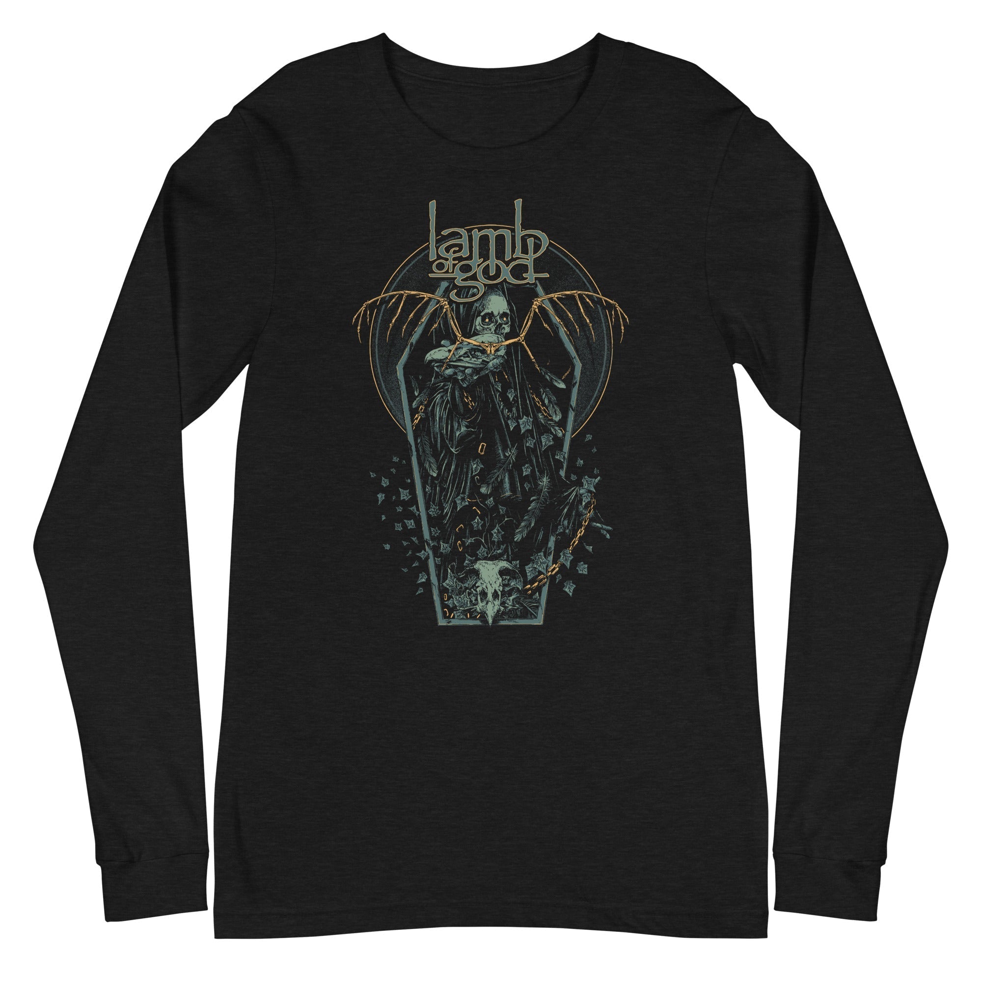 MerchMoment Lamb of God - Casket Long Sleeve T-Shirt Black