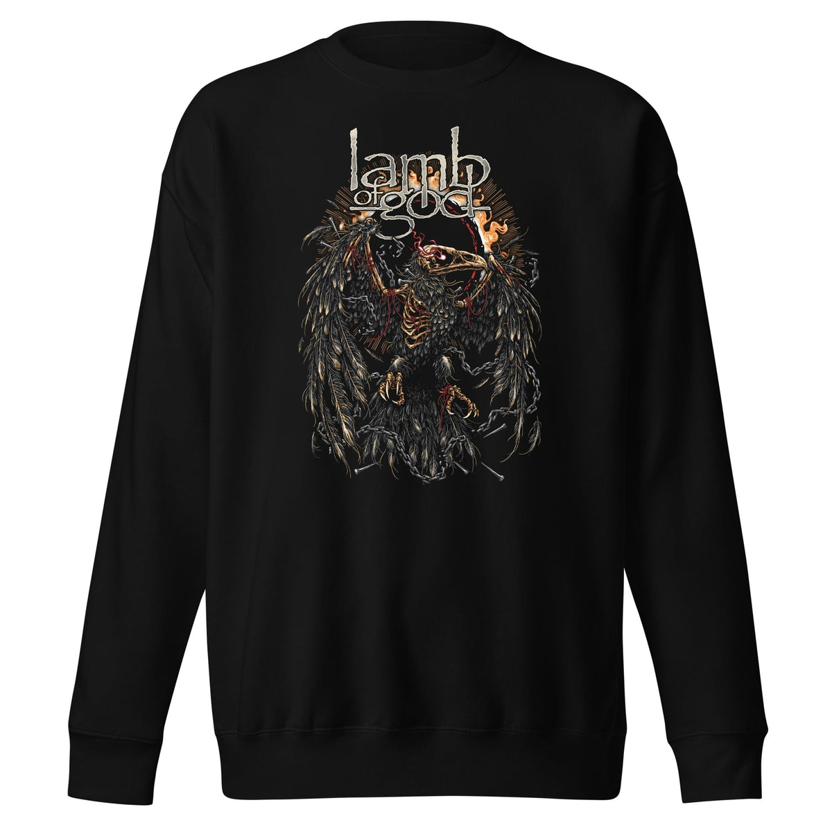 MerchMoment Lamb of God - Delusional Skull Sweatshirt Black