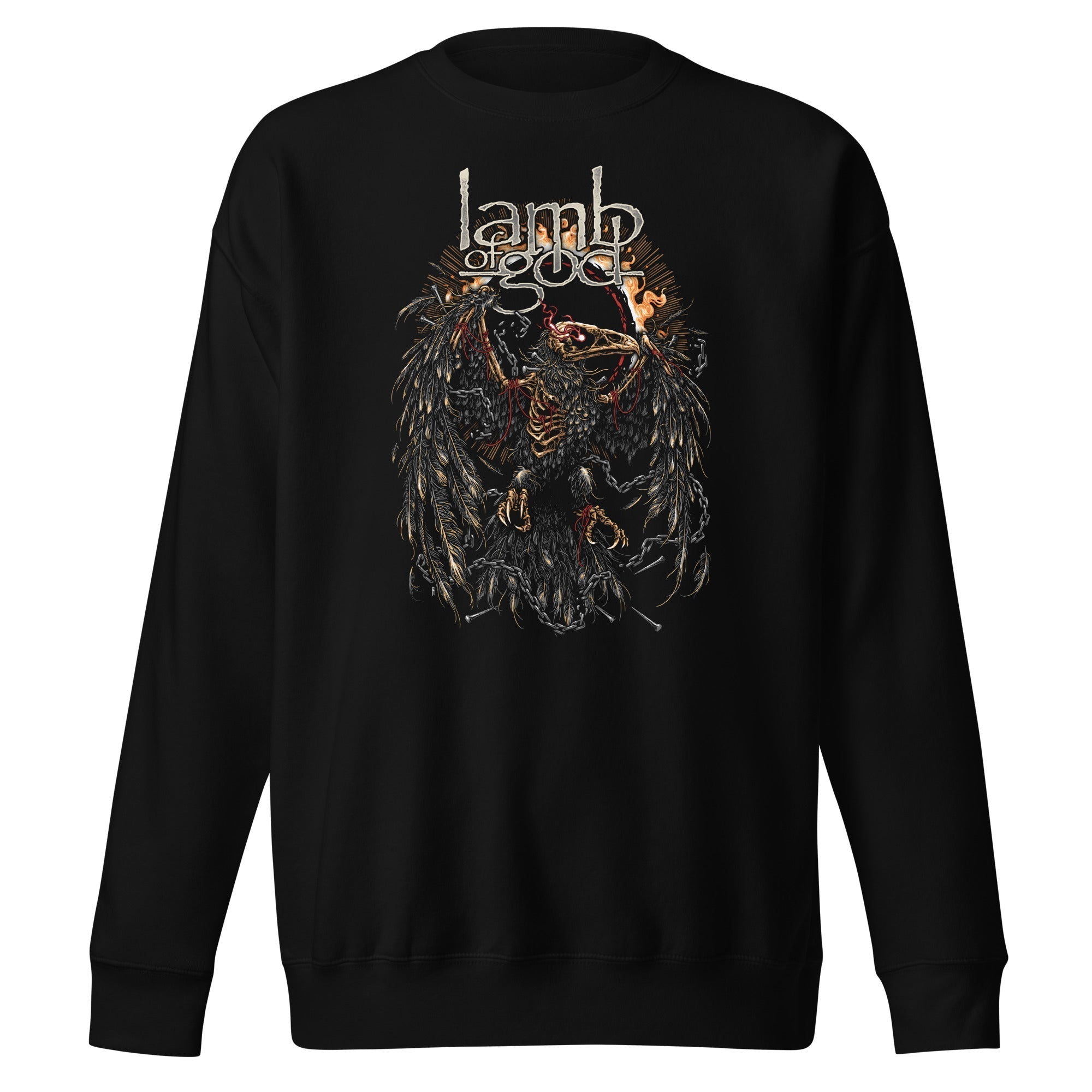 MerchMoment Lamb of God - Delusional Skull Sweatshirt Black