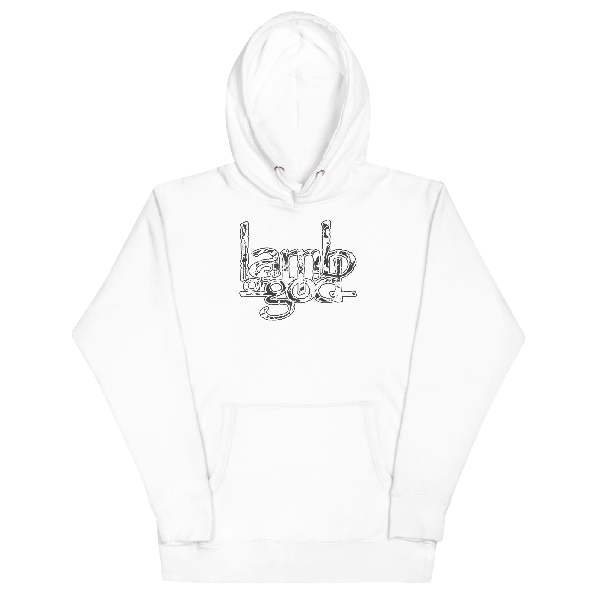 MerchMoment Lamb of God - Filled Logo Hoodie White