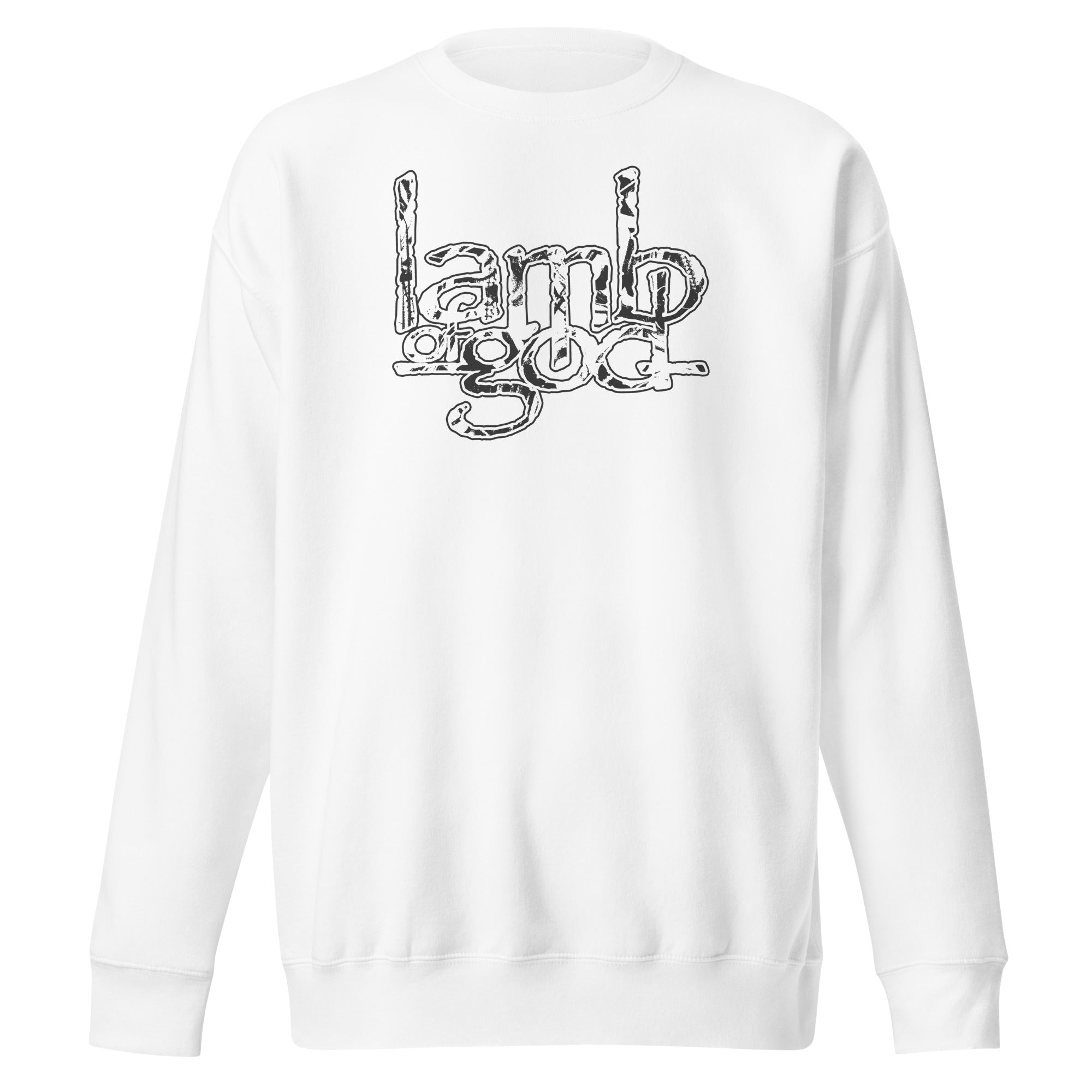 MerchMoment Lamb of God - Filled Logo Sweatshirt White