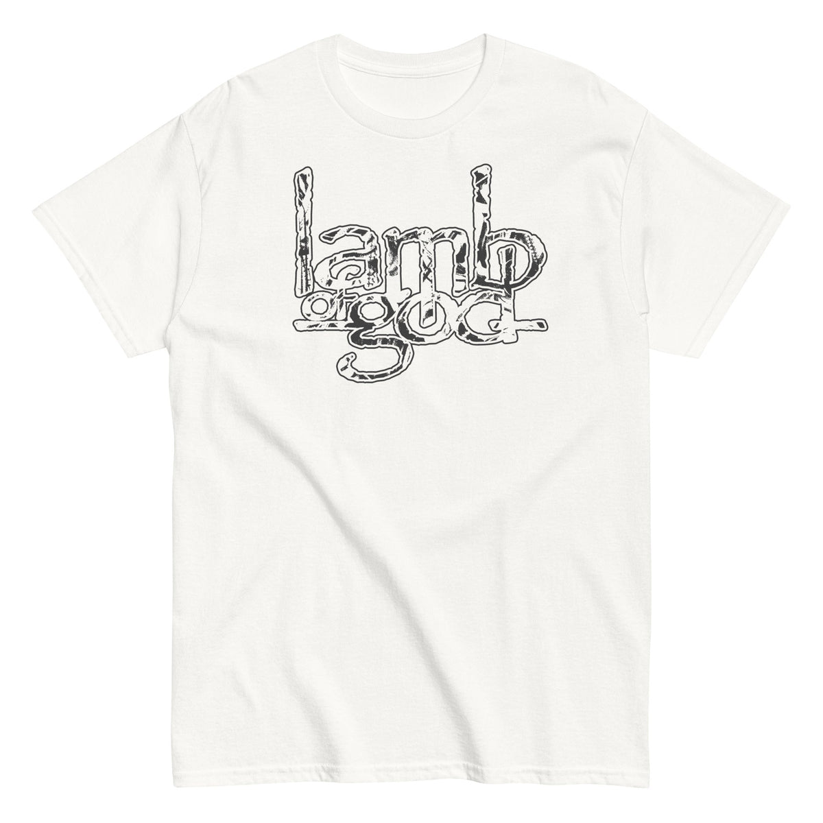 MerchMoment Lamb of God - Filled Logo T-Shirt White