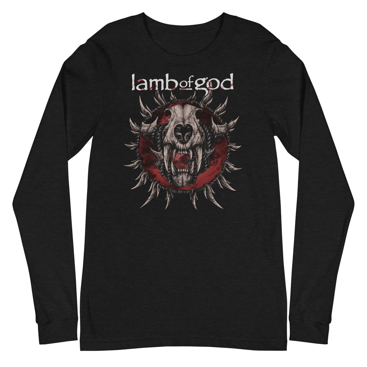 MerchMoment Lamb of God - Steer Skull Long Sleeve T-Shirt Black