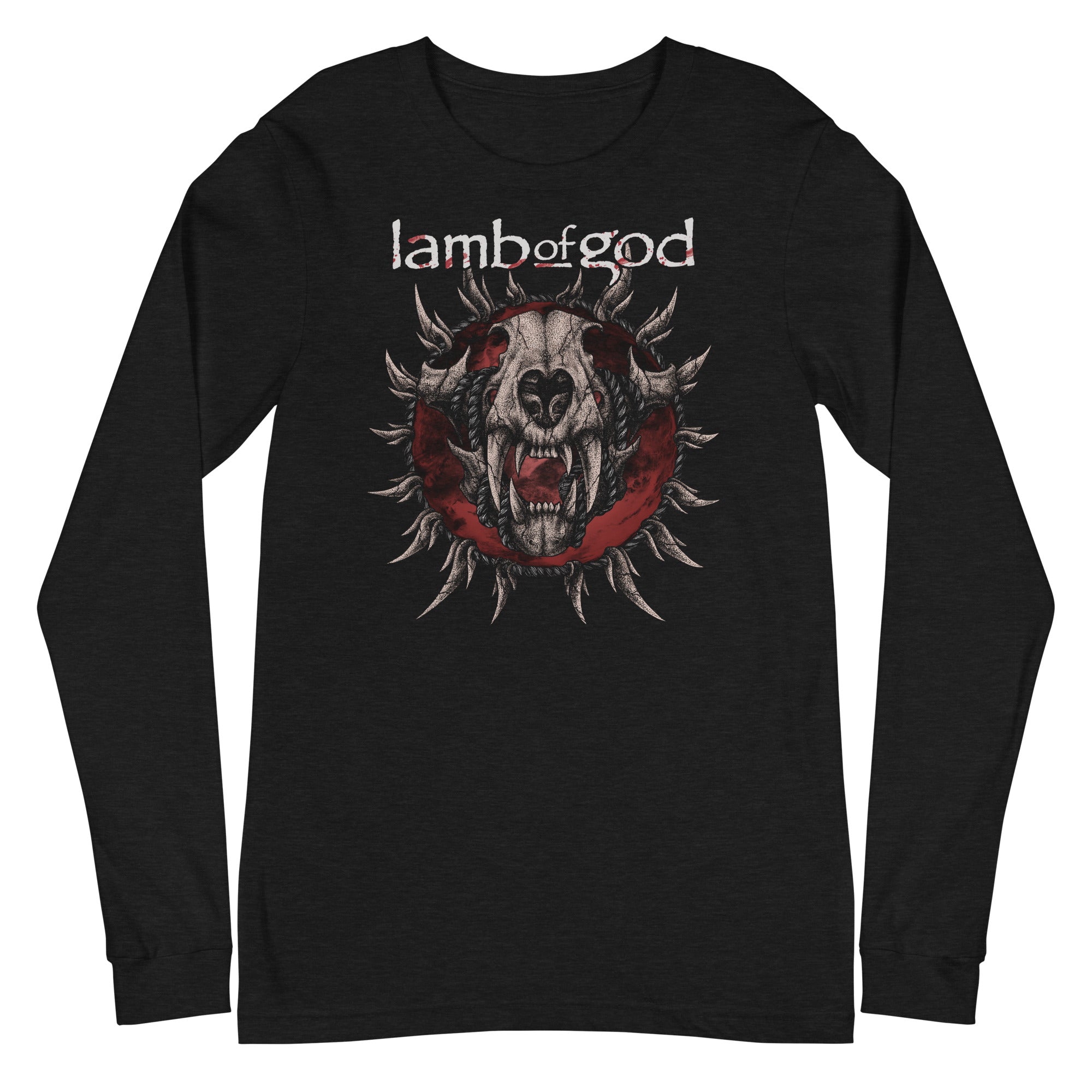MerchMoment Lamb of God - Steer Skull Long Sleeve T-Shirt Black