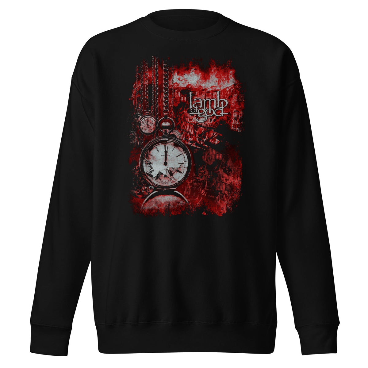 MerchMoment Lamb of God - Ticking Clock Sweatshirt Black