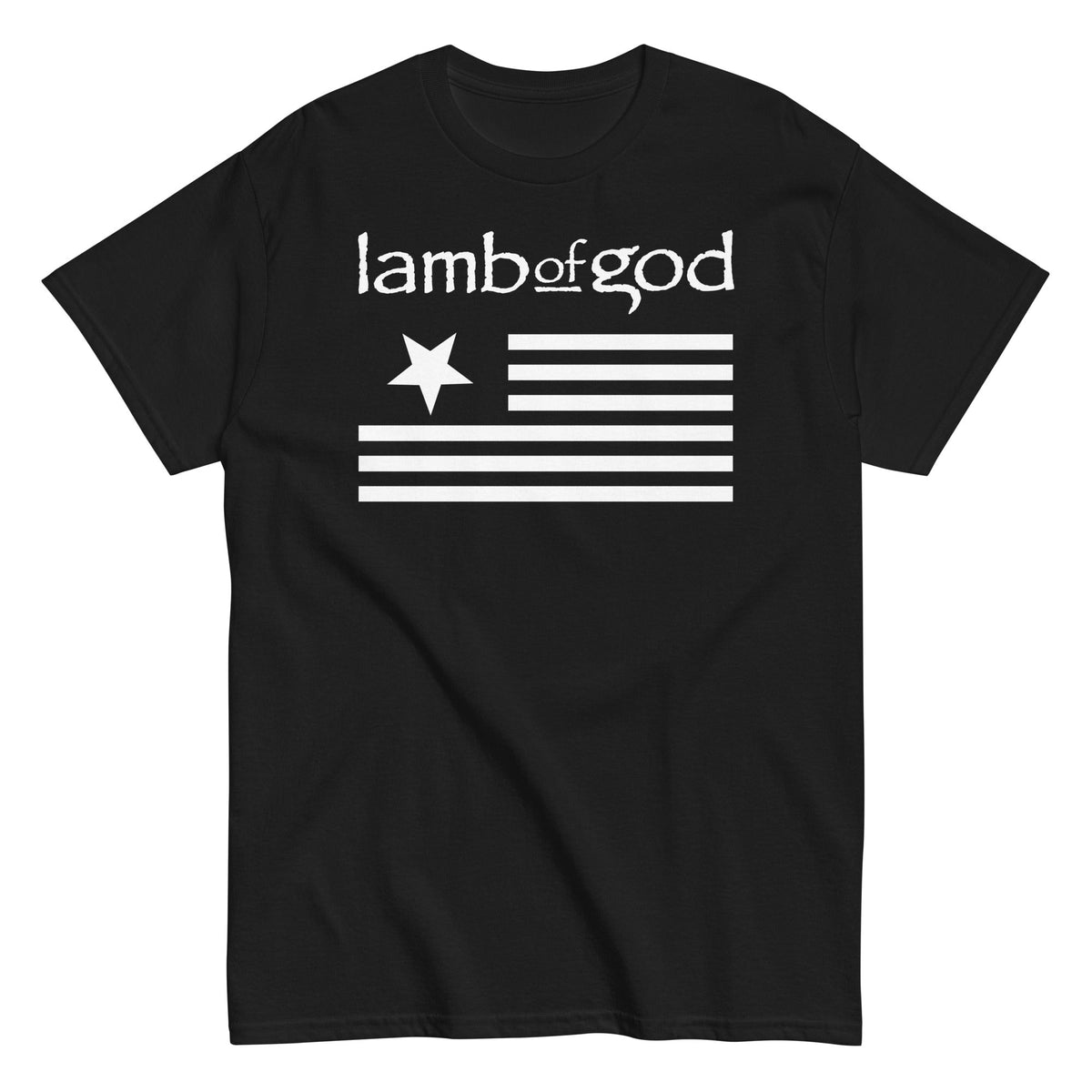 MerchMoment Lamb of God - White Flag T-Shirt Black