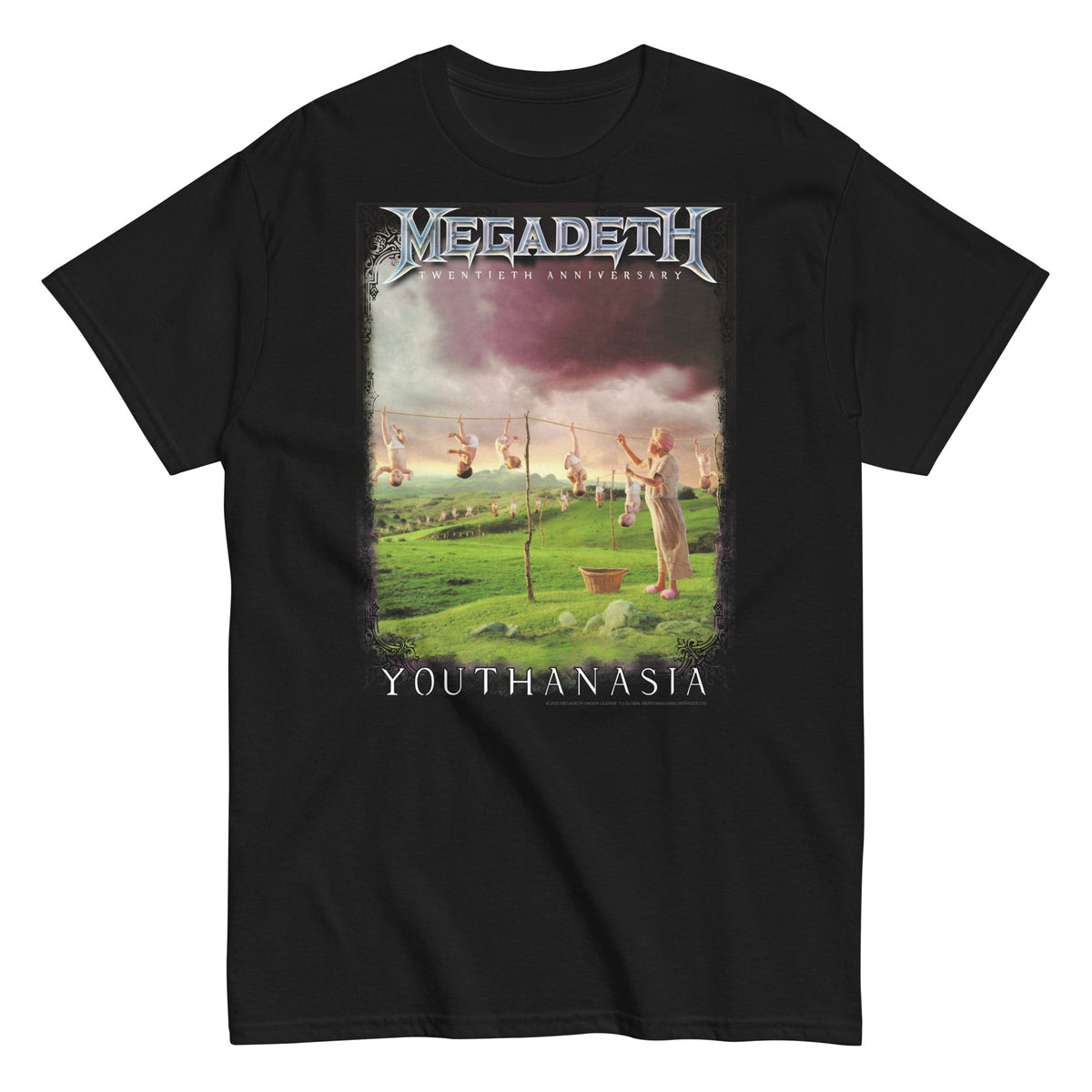 MerchMoment Megadeth - 20th Youthanasia T-Shirt Black