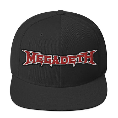 MerchMoment MegaDeth Classic Logo Embroidered Snapback Hat