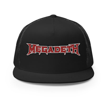 MerchMoment MegaDeth Electric Logo Embroidered Trucker Hat