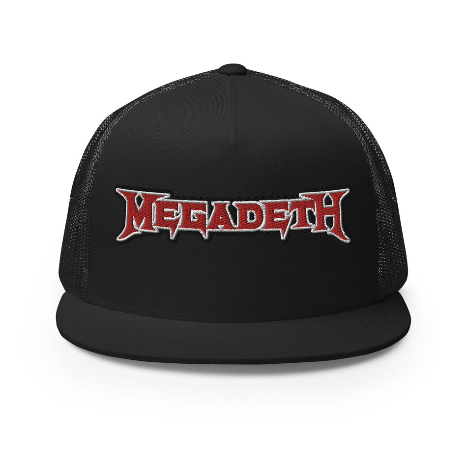MerchMoment MegaDeth Electric Logo Embroidered Trucker Hat