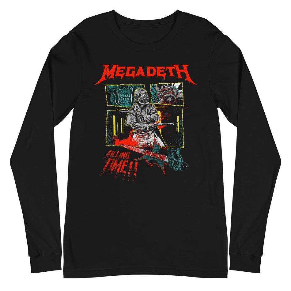 MerchMoment Megadeth - Killing Time Long Sleeve T-Shirt Black
