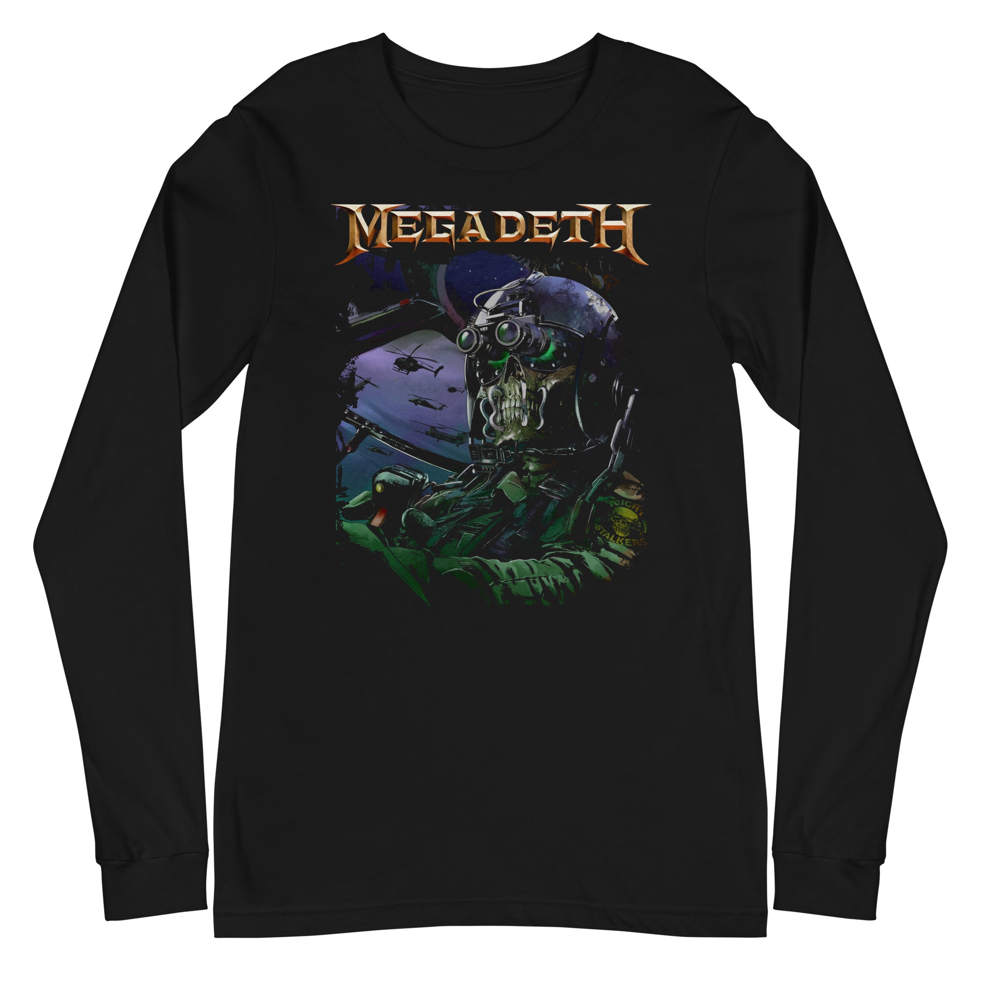 MerchMoment Megadeth - Night Vision Long Sleeve T-Shirt Black