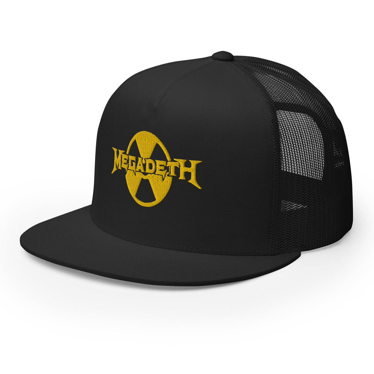 MerchMoment MegaDeth Nuclear Logo Embroidered Trucker Hat
