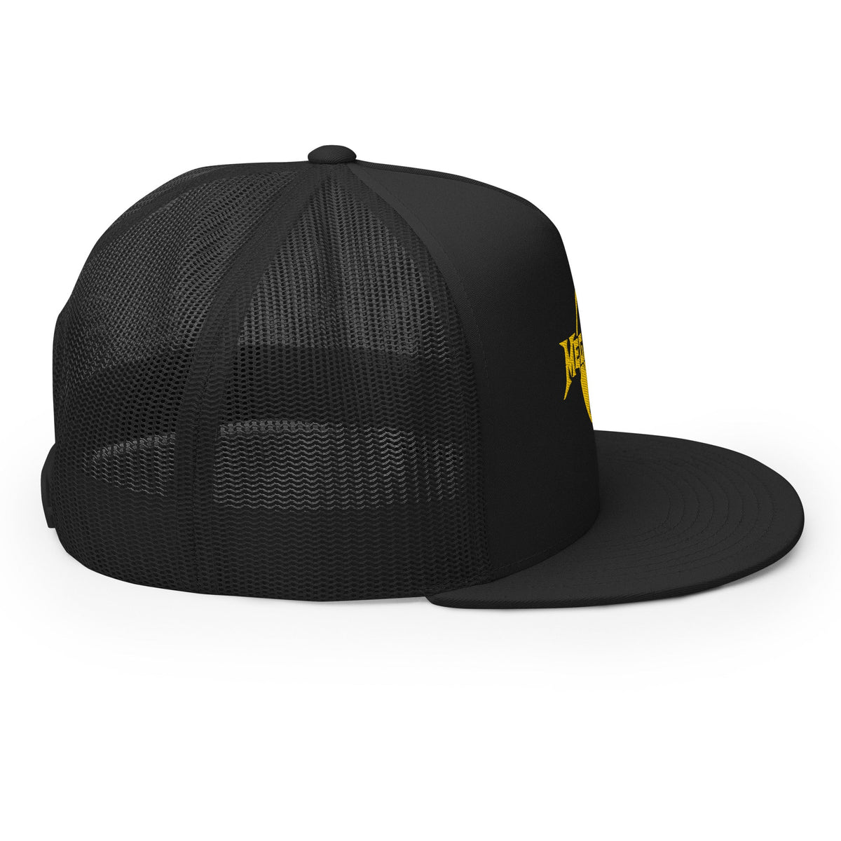 MerchMoment MegaDeth Nuclear Logo Embroidered Trucker Hat