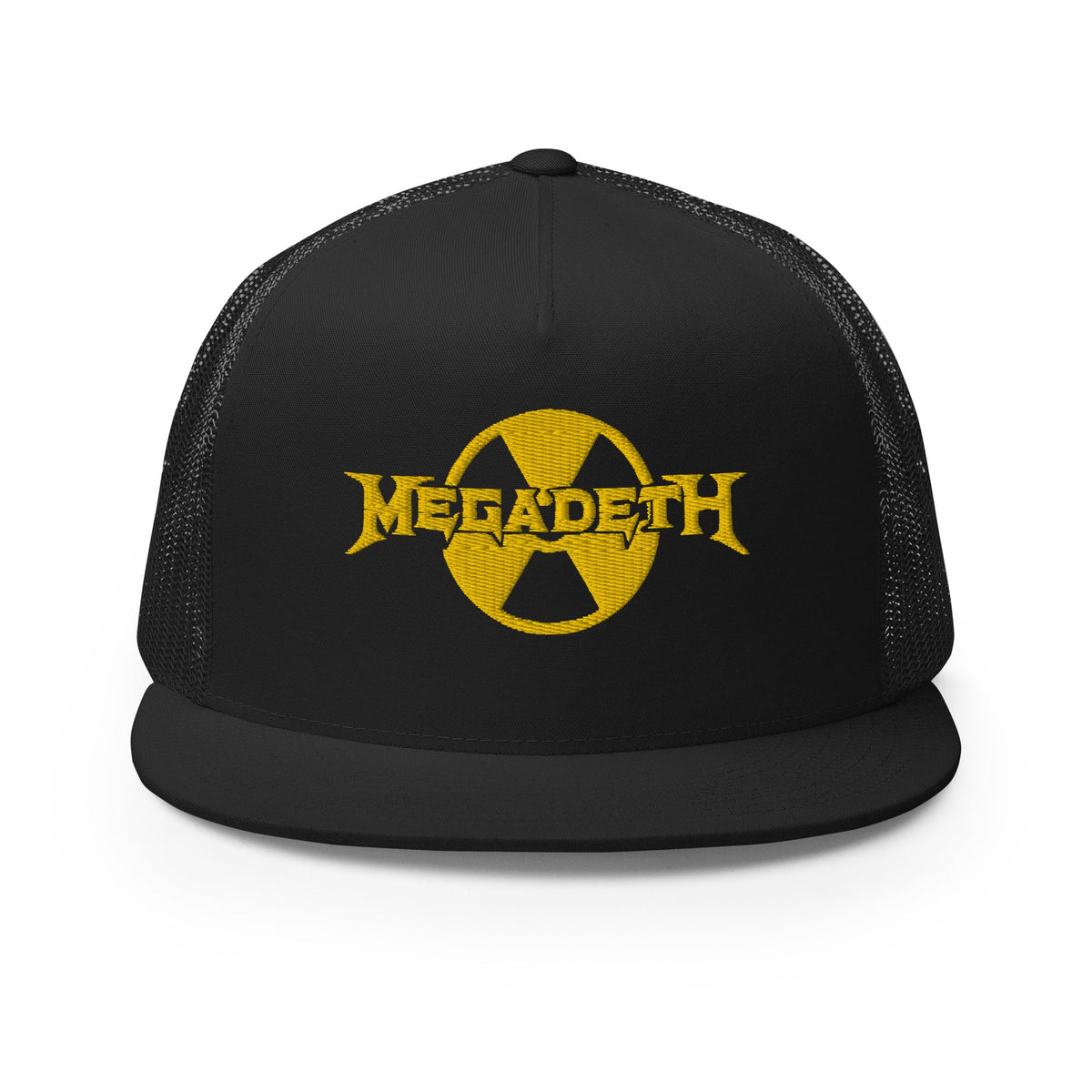 MerchMoment MegaDeth Nuclear Logo Embroidered Trucker Hat