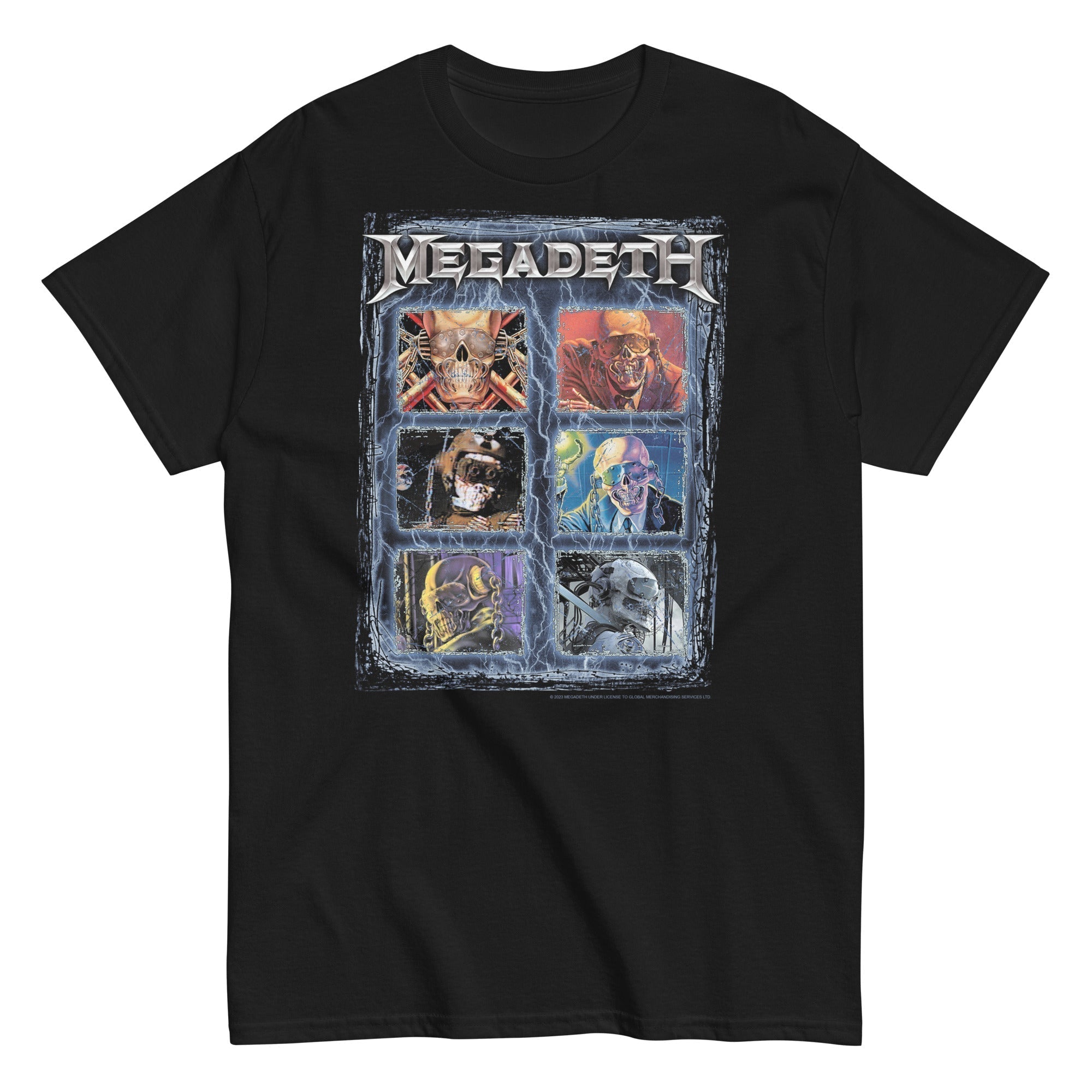 MerchMoment Megadeth - Six Vics T-Shirt Black