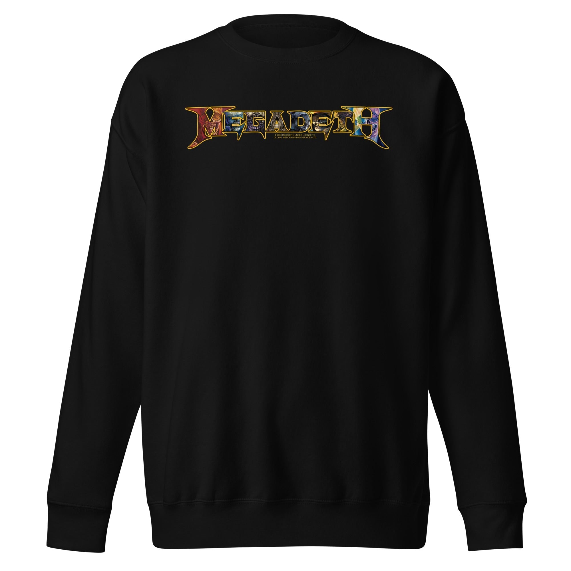 MerchMoment Megadeth - Vic Lettered Logo Sweatshirt Black