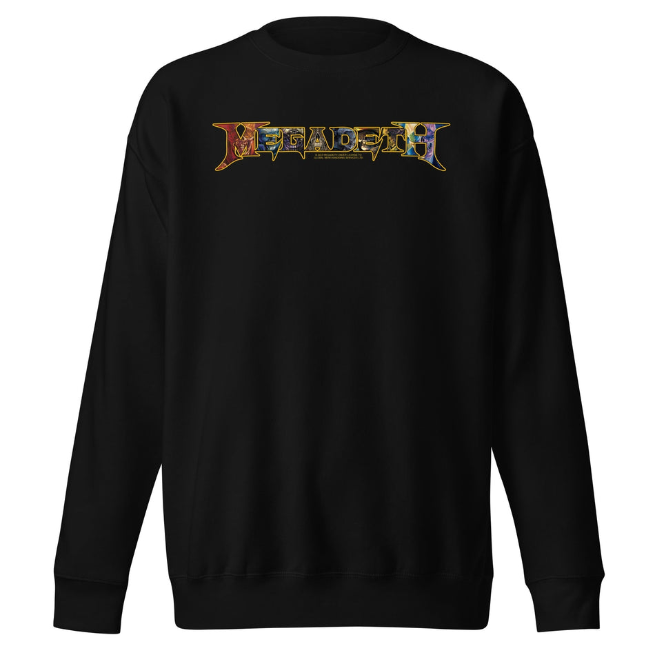 MerchMoment Megadeth - Vic Lettered Logo Sweatshirt Black