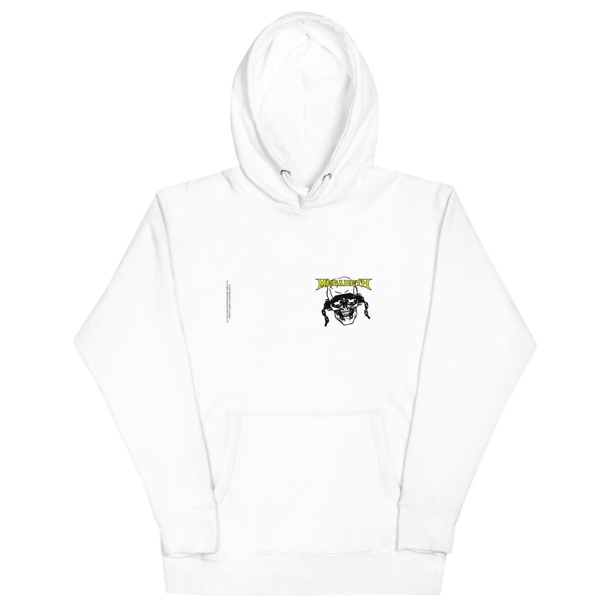 MerchMoment Megadeth - Vic Stamp Hoodie White