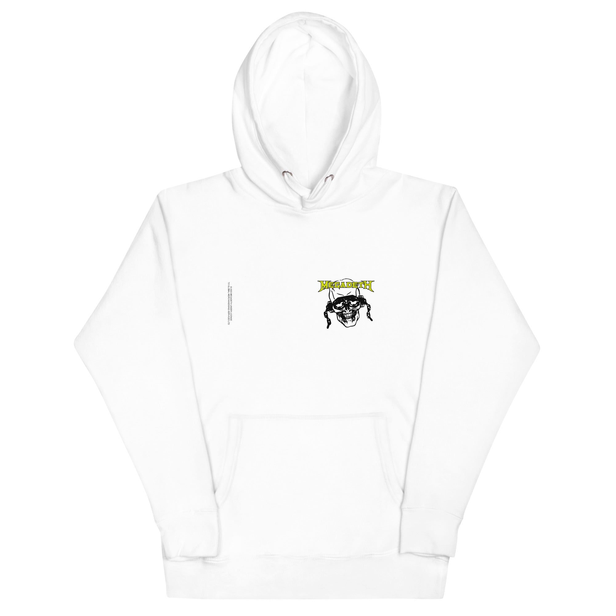 MerchMoment Megadeth - Vic Stamp Hoodie White