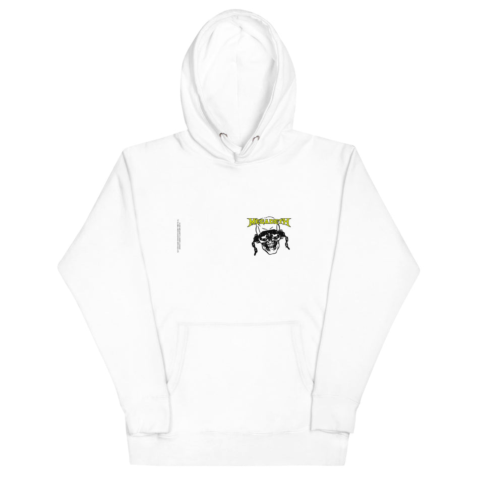 MerchMoment Megadeth - Vic Stamp Hoodie White