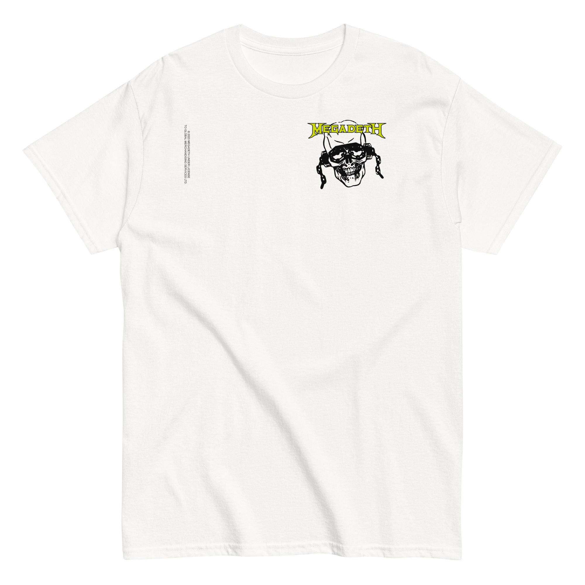 MerchMoment Megadeth - Vic Stamp T-Shirt White