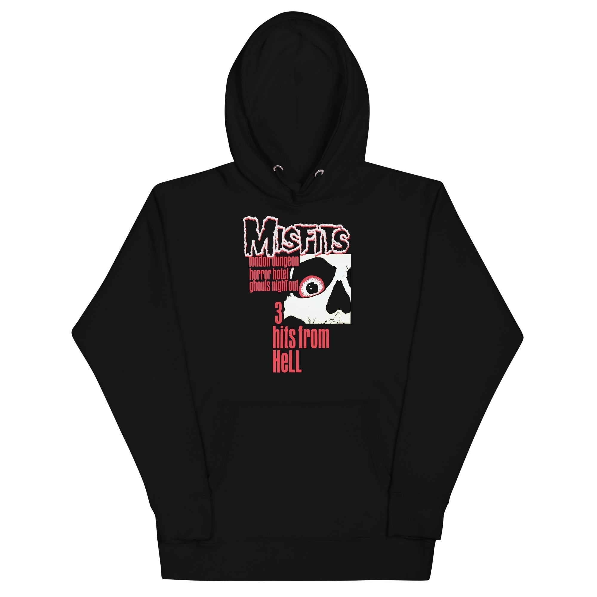 MerchMoment Misfits - 3 Hits From Hell Hoodie Black