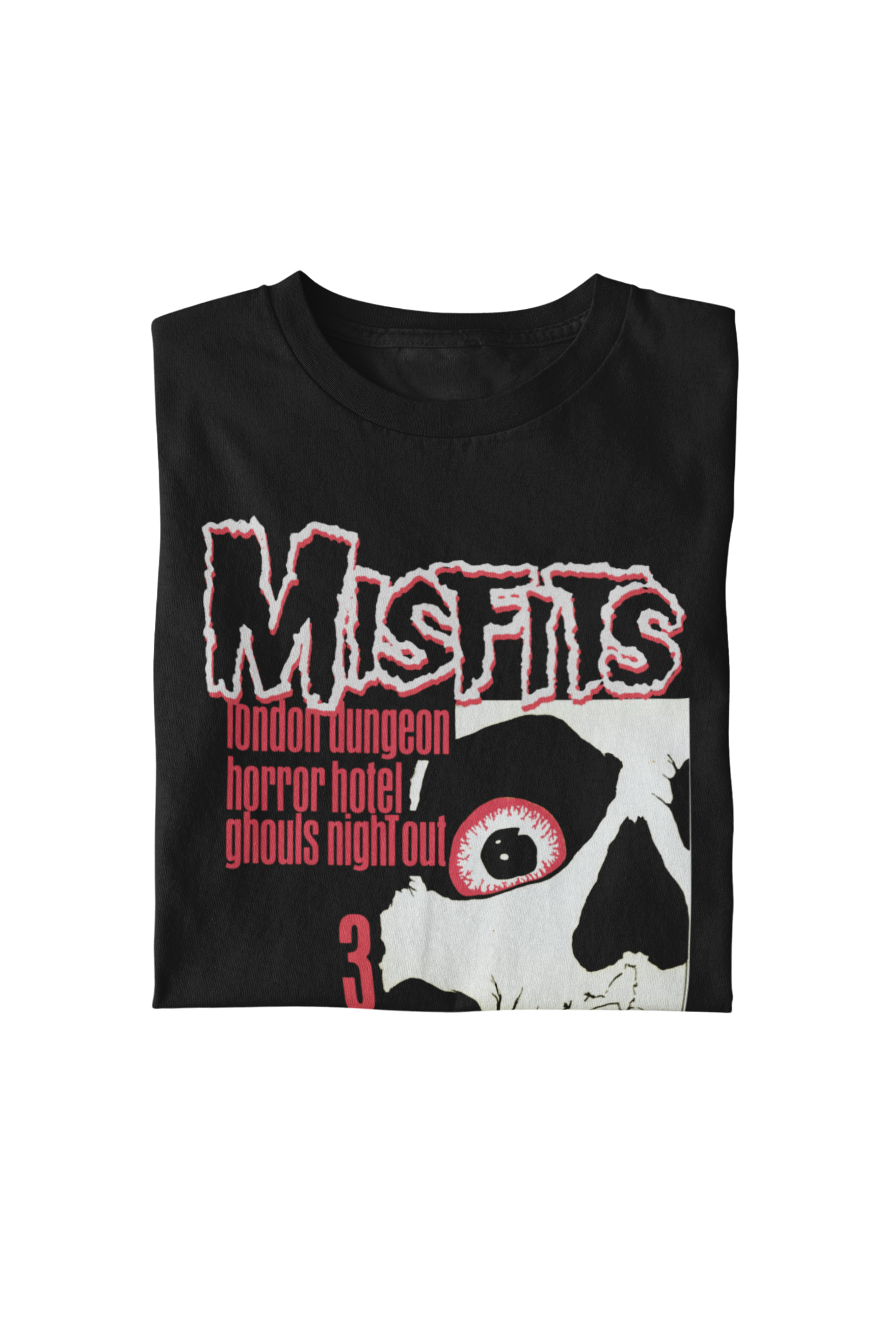 MerchMoment Misfits - 3 Hits From Hell T-Shirt Black