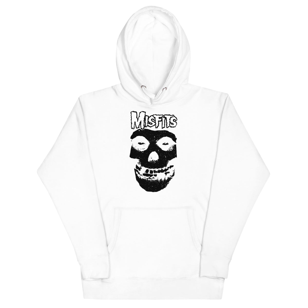 MerchMoment Misfits - Black Skull Hoodie White