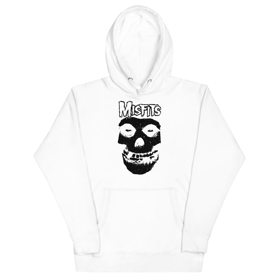 MerchMoment Misfits - Black Skull Hoodie White