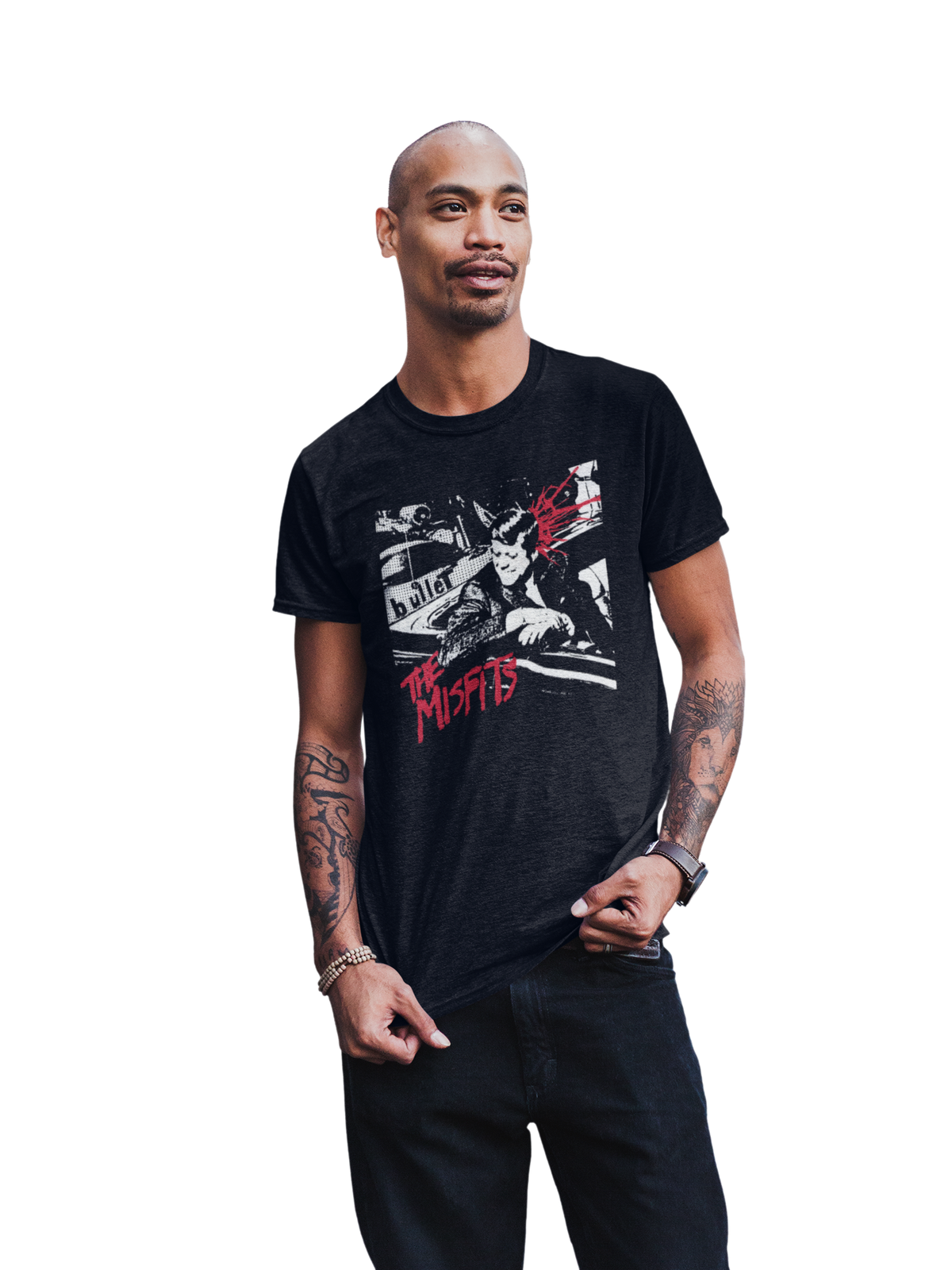 MerchMoment Misfits - Bullett T-Shirt Black