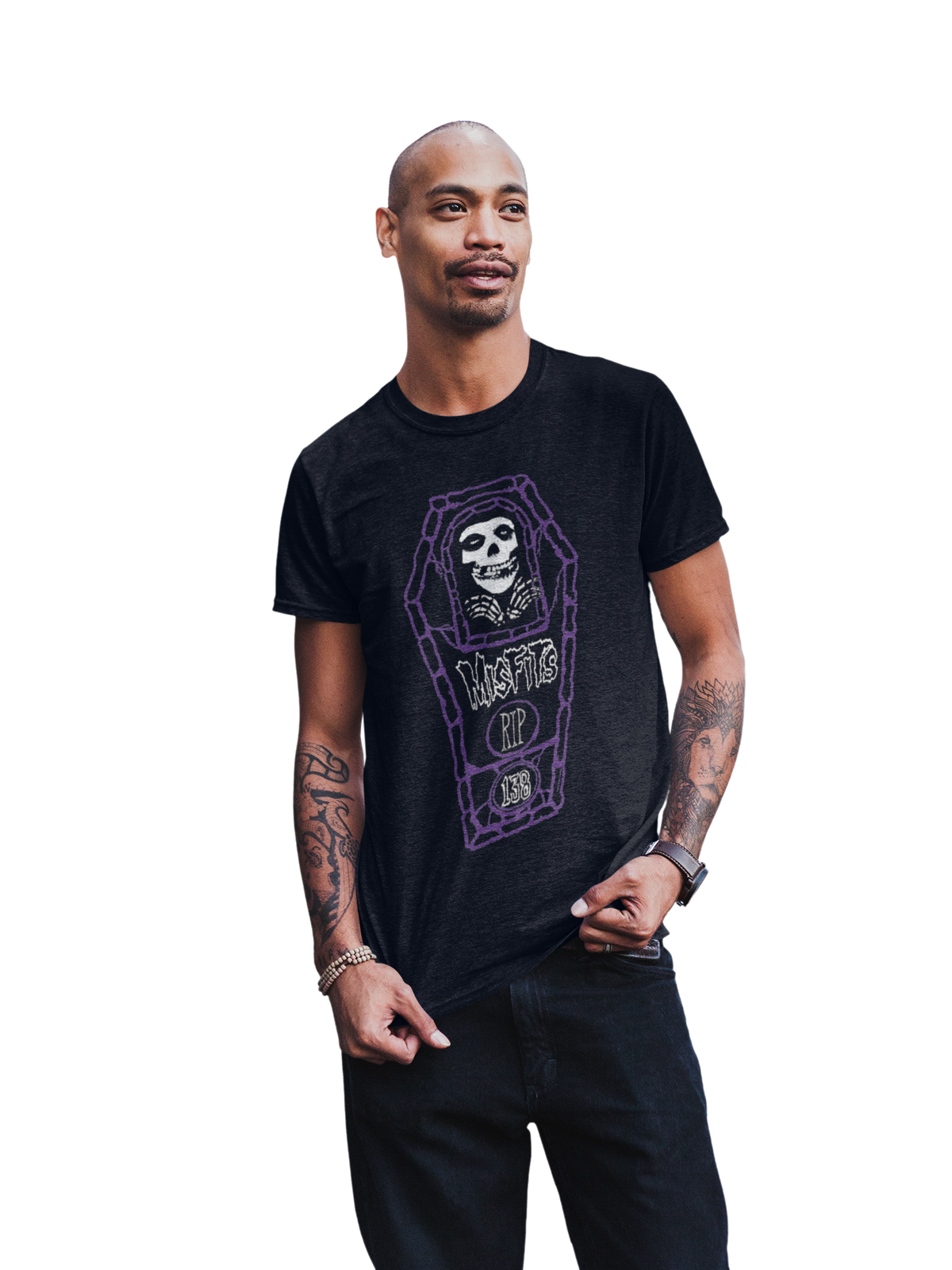 MerchMoment Misfits - Casket T-Shirt Black