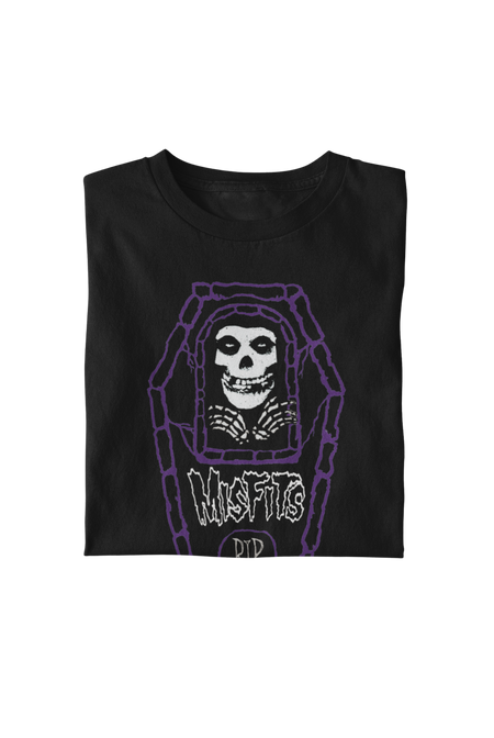 MerchMoment Misfits - Casket T-Shirt Black